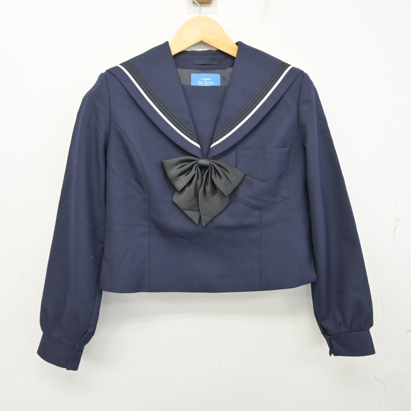 【中古】大阪府 山本高等学校 女子制服 3点 (セーラー服・スカート) sf099864