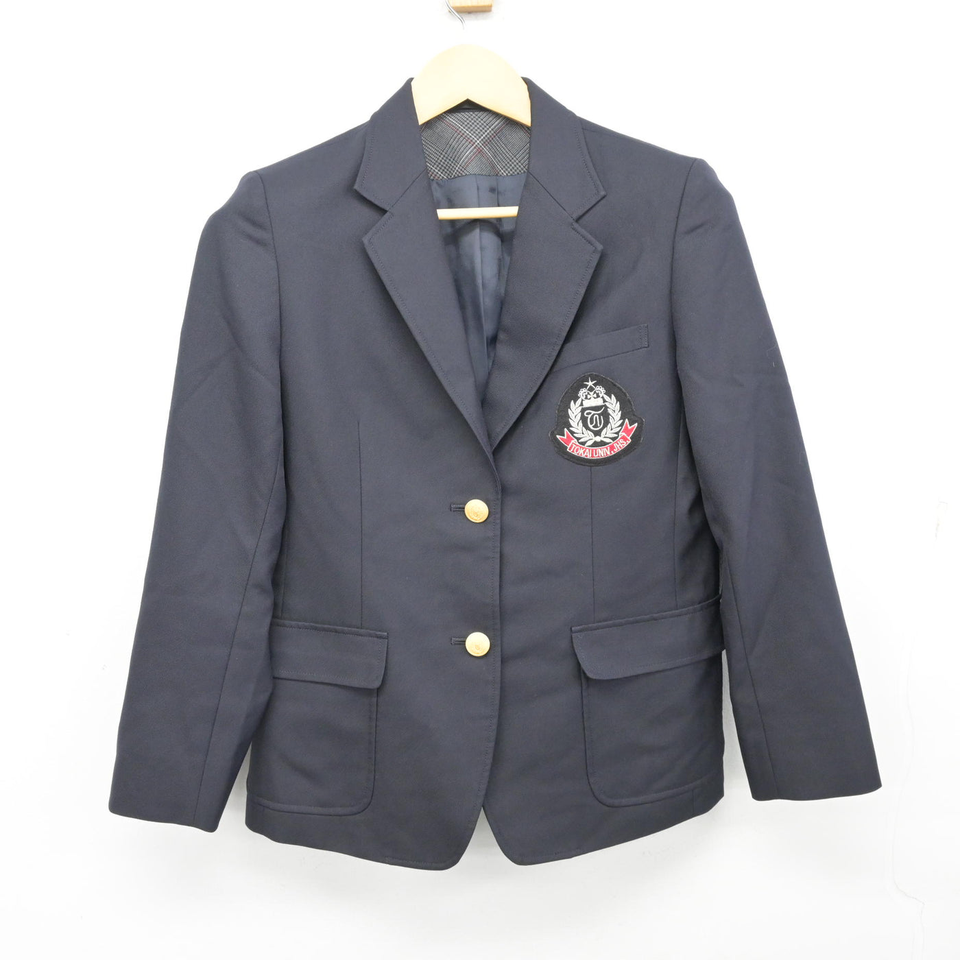 【中古】静岡県 東海大学付属静岡翔洋高等学校・中等部 女子制服 3点 (ブレザー・スカート) sf099869