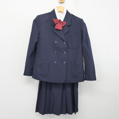 【中古】愛媛県 松山市立南第二中学校 女子制服 5点 (ブレザー・ベスト・シャツ・スカート) sf099883