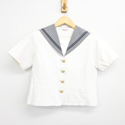 【中古】岐阜県 済美高等学校 女子制服 2点 (セーラー服・シャツ) sf099899