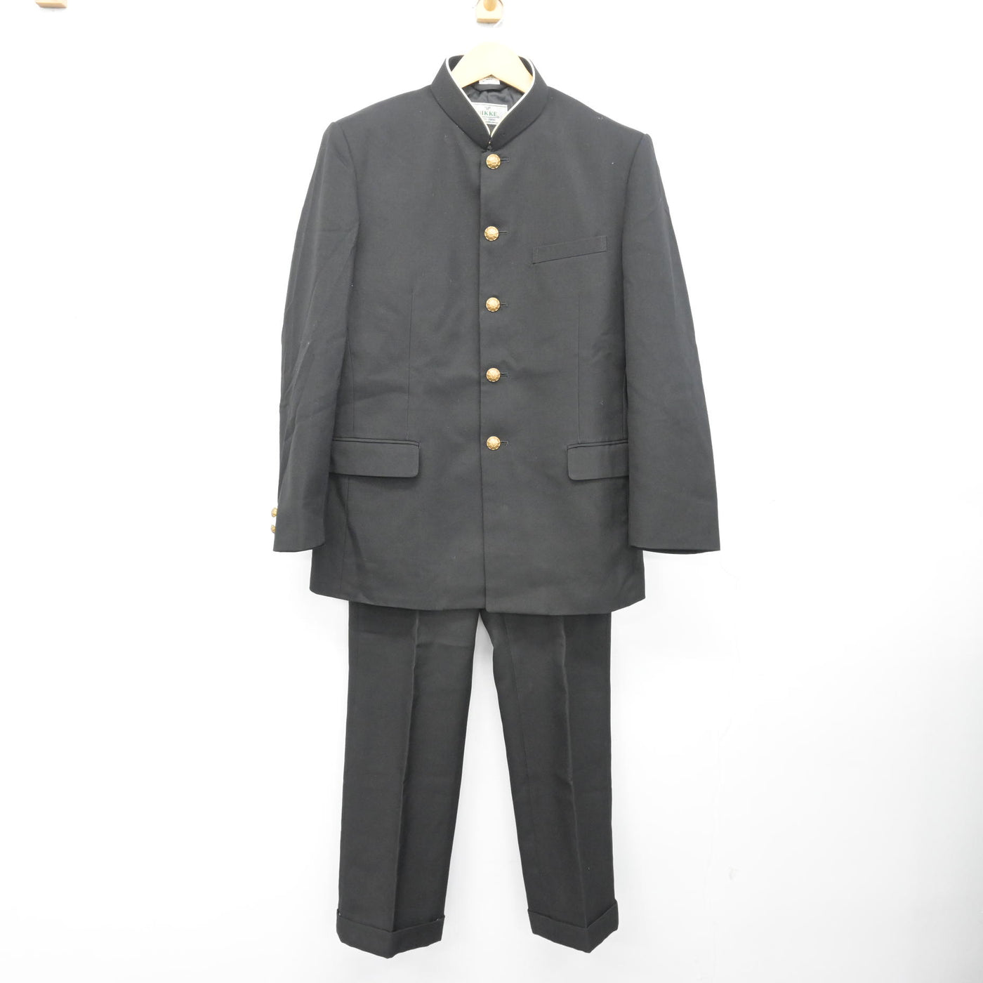 中古】神奈川県 横浜商業高等学校 男子制服 3点 (学ラン・ズボン