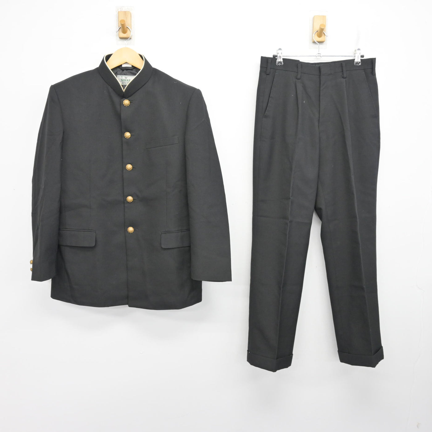 中古】神奈川県 横浜商業高等学校 男子制服 3点 (学ラン・ズボン