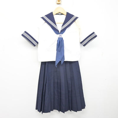 【中古】千葉県 市川市立第三中学校 女子制服 3点 (セーラー服・スカート) sf099925