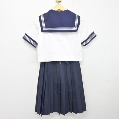 【中古】千葉県 市川市立第三中学校 女子制服 3点 (セーラー服・スカート) sf099925