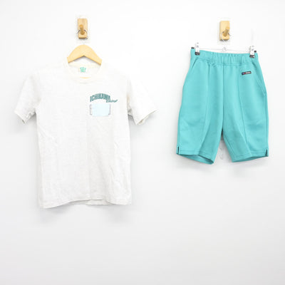 【中古】千葉県 市川市立第三中学校 女子制服 2点 (体操服 上・体操服 下) sf099927