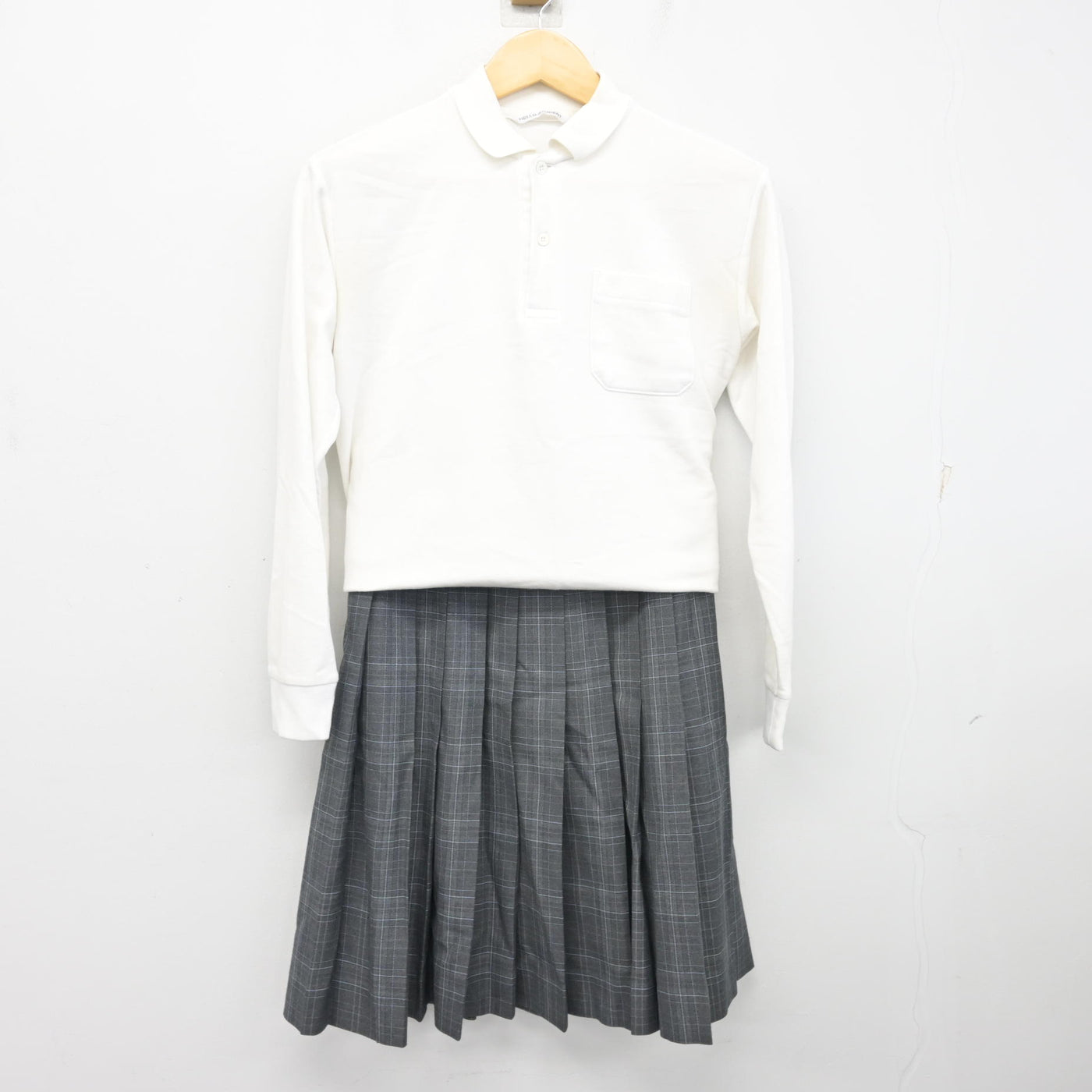 【中古】大阪府 中宮中学校 女子制服 3点 (ブレザー・シャツ・スカート) sf099931