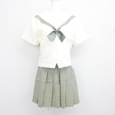 【中古】福島県 須賀川桐陽高等学校 女子制服 2点 (セーラー服・スカート) sf099935