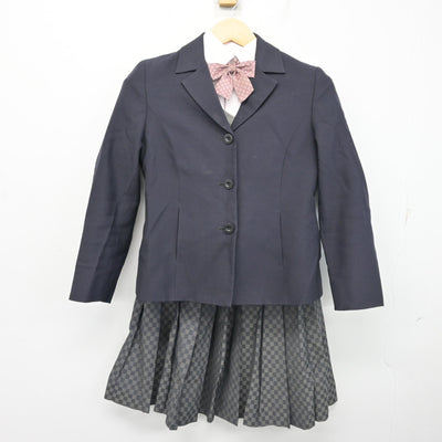 【中古】三重県 伊勢学園高等学校 女子制服 5点 (ブレザー・ニット・シャツ・スカート) sf099937