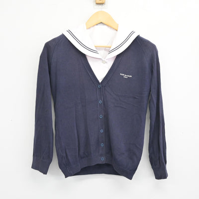 【中古】埼玉県 秋草学園高等学校 女子制服 2点 (ニット・セーラー服) sf099946