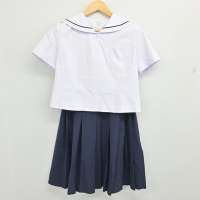 【中古】大阪府 山本高等学校 女子制服 2点 (セーラー服・スカート) sf099951