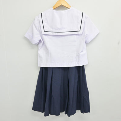 【中古】大阪府 山本高等学校 女子制服 2点 (セーラー服・スカート) sf099951