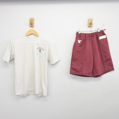 【中古】埼玉県 春日部東高等学校 女子制服 2点 (体操服 上・体操服 下) sf099962