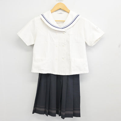 【中古】福岡県 福岡常葉高等学校 女子制服 2点 (セーラー服・スカート) sf099973