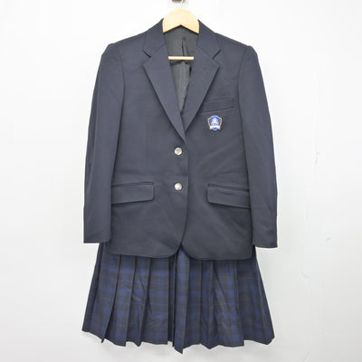【中古】神奈川県 久里浜中学校 女子制服 2点 (ブレザー・スカート) sf099995