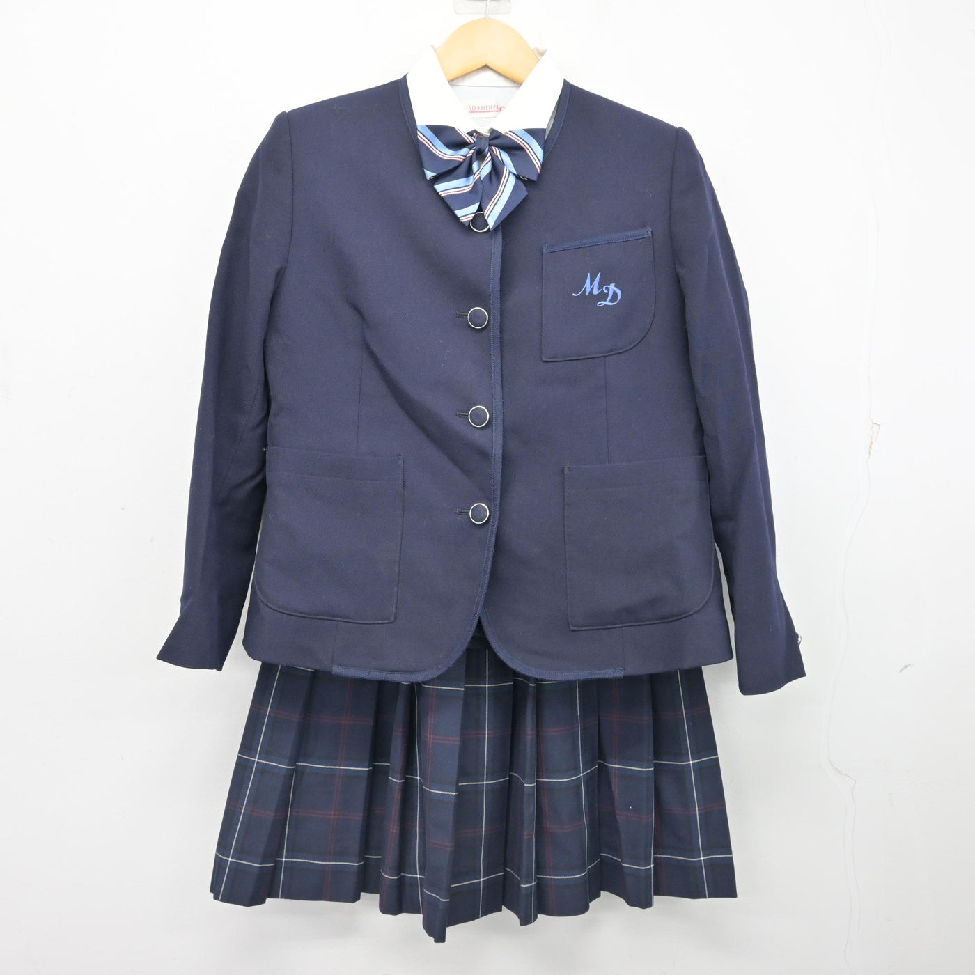 【中古】宮崎県 宮崎第一中学高等学校 女子制服 4点 (ブレザー・シャツ・スカート) sf099999