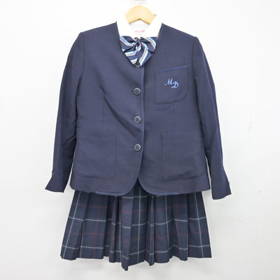 【中古】宮崎県 宮崎第一中学高等学校 女子制服 4点 (ブレザー・シャツ・スカート) sf099999