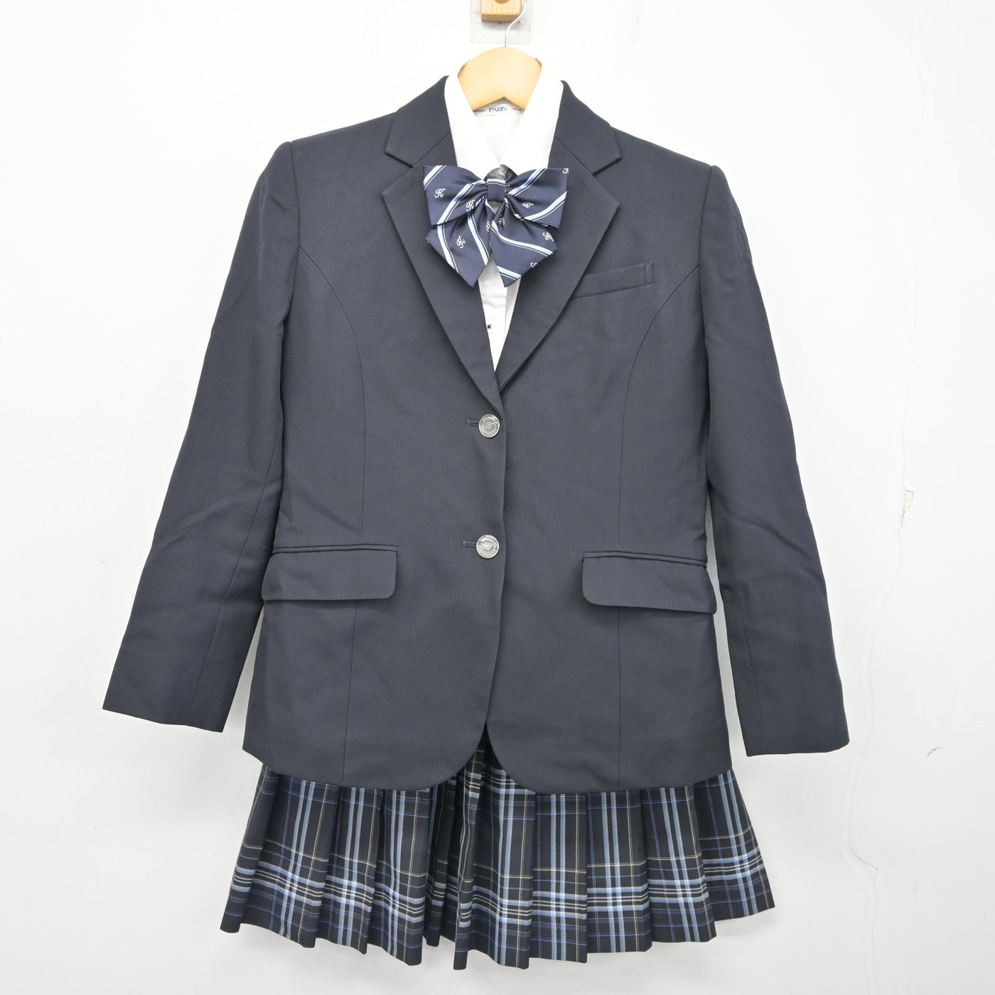 【中古】神奈川県 鵠沼高等学校 女子制服 4点 (ブレザー・シャツ・スカート) sf100014