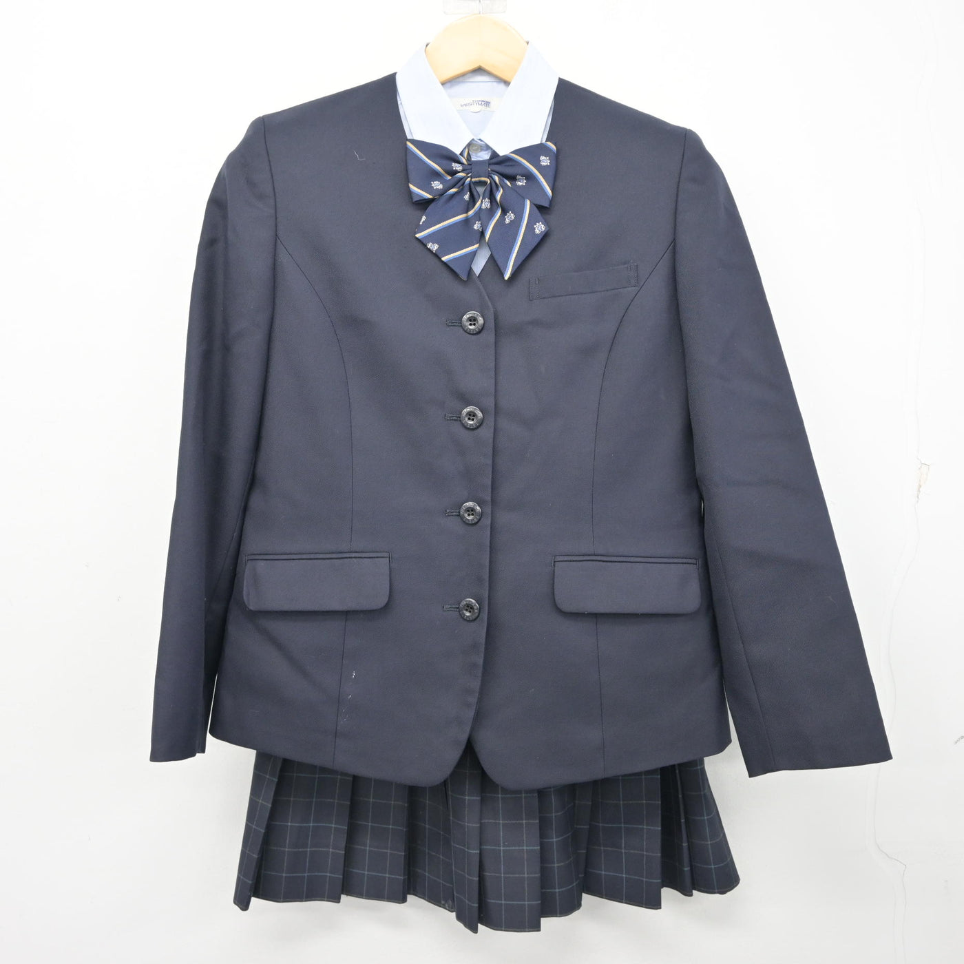 【中古】神奈川県 横浜立野高等学校 女子制服 4点 (ブレザー・シャツ・スカート) sf100016