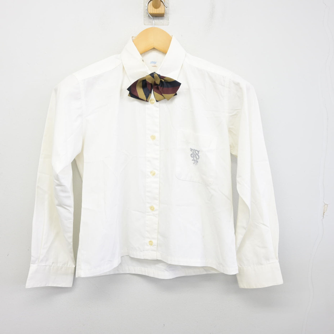 【中古】山形県 城北高等学校/旧制服 女子制服 4点 (ブレザー・ベスト・シャツ) sf100024