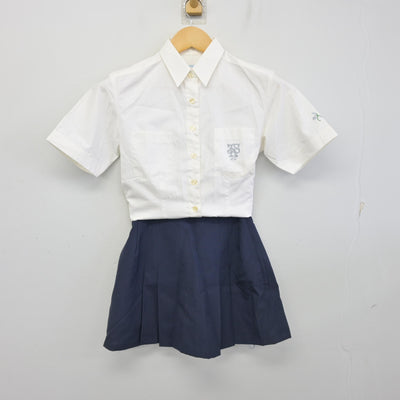 【中古】山形県 城北高等学校/旧制服 女子制服 3点 (シャツ・スカート) sf100025