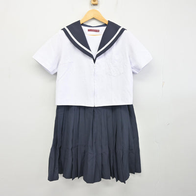 【中古】愛知県 長良中学校 女子制服 3点 (セーラー服・スカート) sf100030