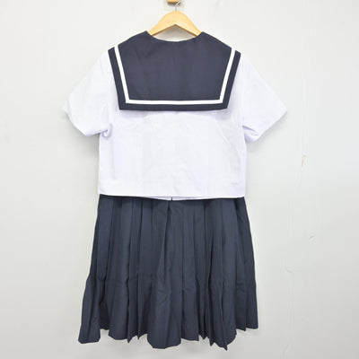 【中古】愛知県 長良中学校 女子制服 3点 (セーラー服・スカート) sf100030