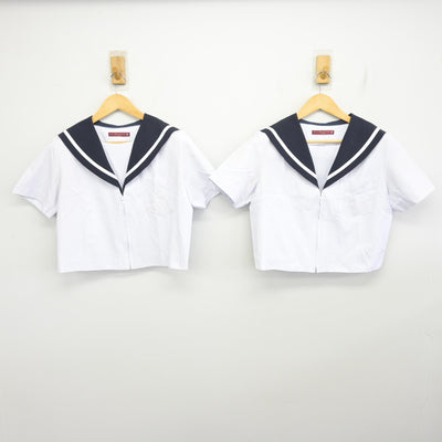 【中古】愛知県 長良中学校 女子制服 3点 (セーラー服・スカート) sf100030