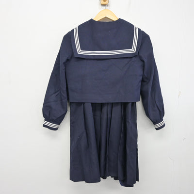 【中古】福岡県 筑紫女学園中学・高等学校 女子制服 3点 (セーラー服・ジャンパースカート) sf100061