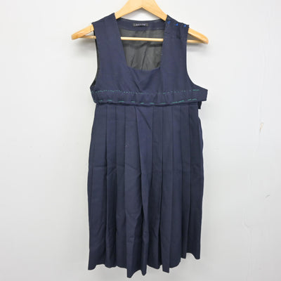 【中古】福岡県 筑紫女学園中学・高等学校 女子制服 3点 (セーラー服・ジャンパースカート) sf100061