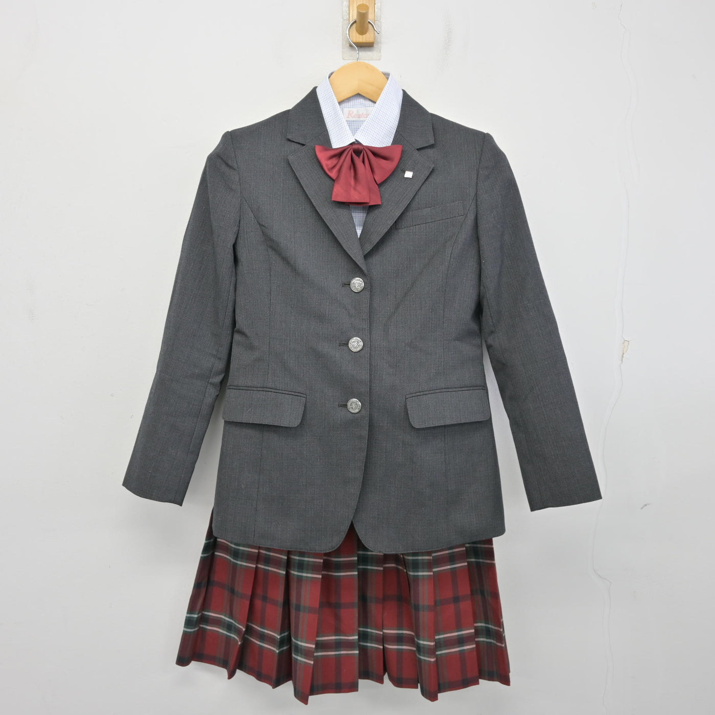 【中古】北海道 札幌大谷中学校・高等学校 女子制服 5点 (ブレザー・シャツ・スカート) sf100062