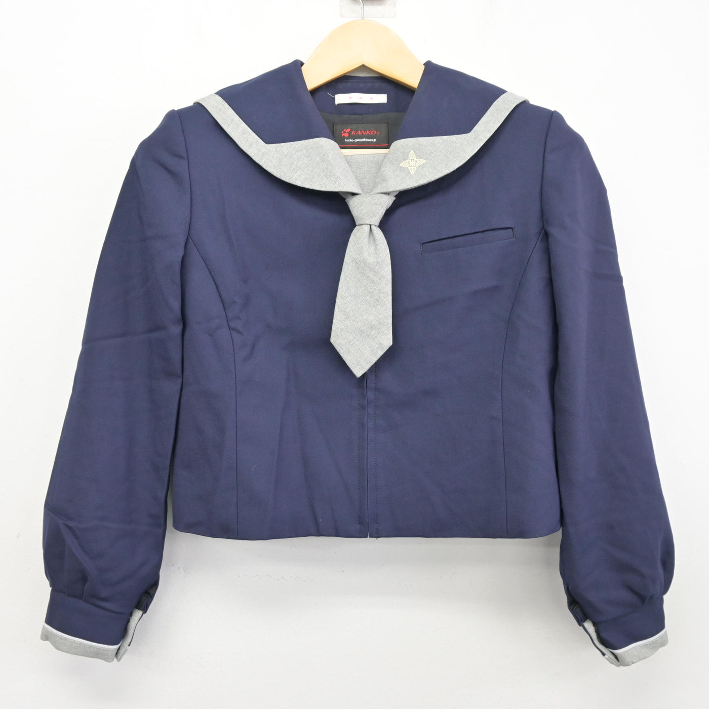 【中古】神奈川県 日本大学中学校 女子制服 2点 (セーラー服) sf100077