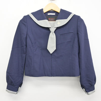 【中古】神奈川県 日本大学中学校 女子制服 2点 (セーラー服) sf100077
