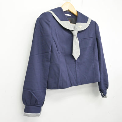 【中古】神奈川県 日本大学中学校 女子制服 2点 (セーラー服) sf100077