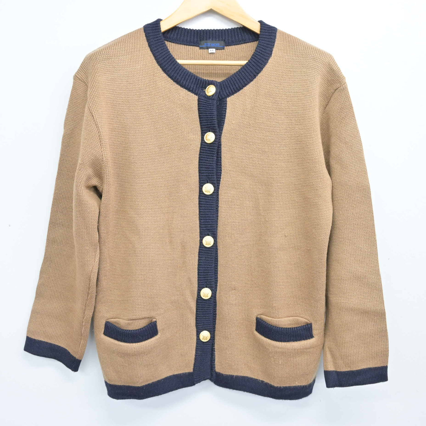 【中古】福岡県 福岡女子高等学校 女子制服 4点 (ブレザー・ニット・シャツ・スカート) sf100088