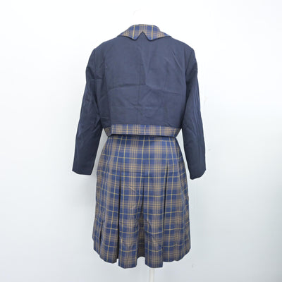 【中古】福岡県 福岡女子高等学校 女子制服 4点 (ブレザー・ニット・シャツ・スカート) sf100088