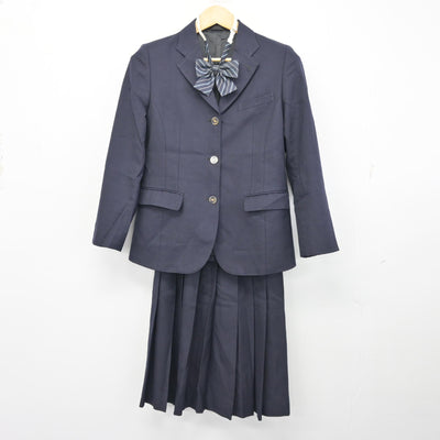 【中古】静岡県 常葉大学附属菊川高等学校 女子制服 3点 (ブレザー・スカート) sf100095