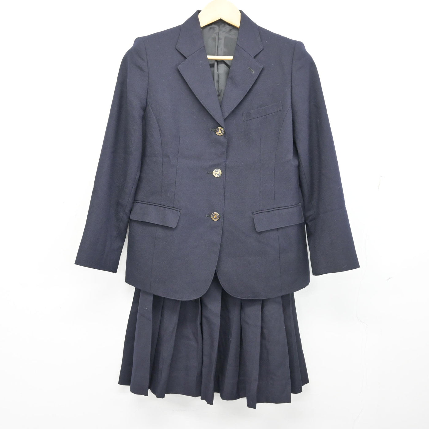 【中古】静岡県 常葉大学附属菊川高等学校 女子制服 2点 (ブレザー・スカート) sf100096
