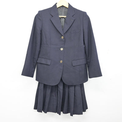 【中古】静岡県 常葉大学附属菊川高等学校 女子制服 2点 (ブレザー・スカート) sf100096