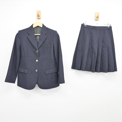 【中古】静岡県 常葉大学附属菊川高等学校 女子制服 2点 (ブレザー・スカート) sf100096