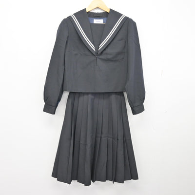 【中古】愛知県 千代田中学校 女子制服 2点 (セーラー服・スカート) sf100100