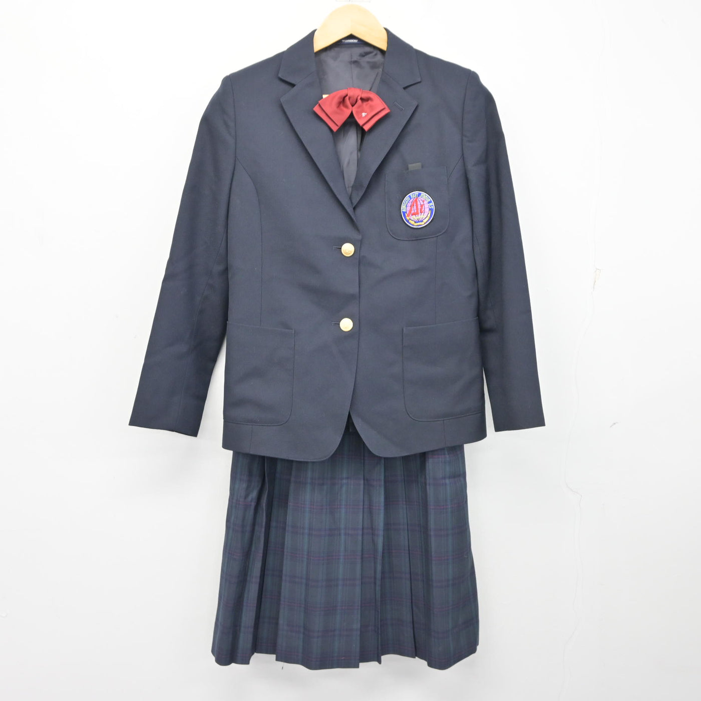 【中古】北海道 あいの里東中学校 女子制服 4点 (ブレザー・ベスト・スカート) sf100105