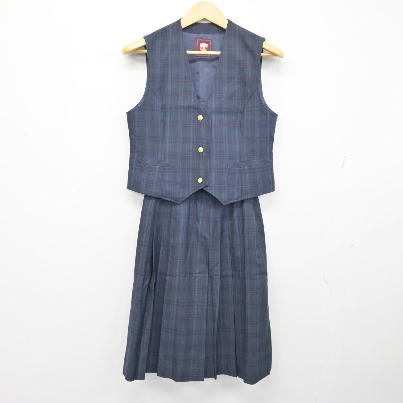 【中古】北海道 あいの里東中学校 女子制服 4点 (ブレザー・ベスト・スカート) sf100105