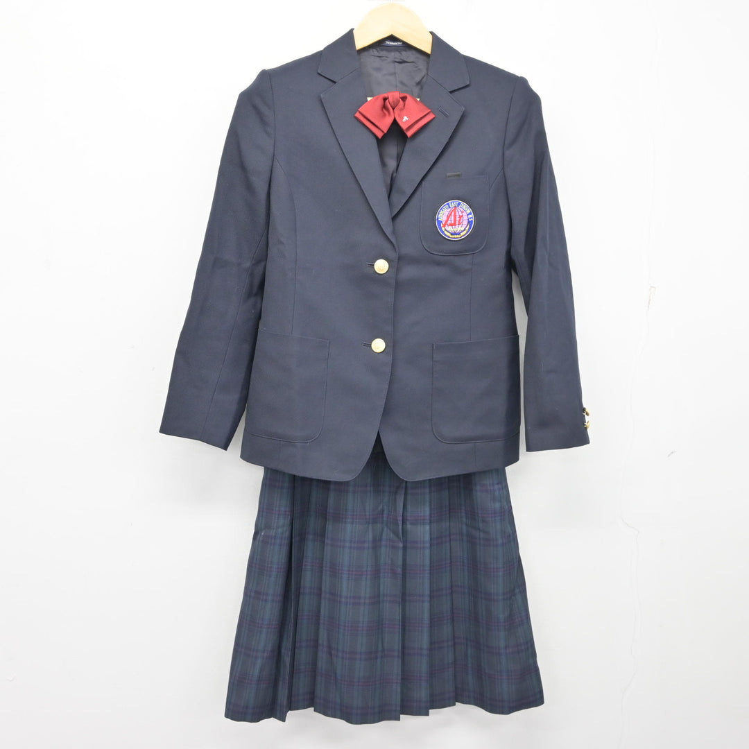 中古】北海道 あいの里東中学校 女子制服 3点 (ブレザー・スカート 