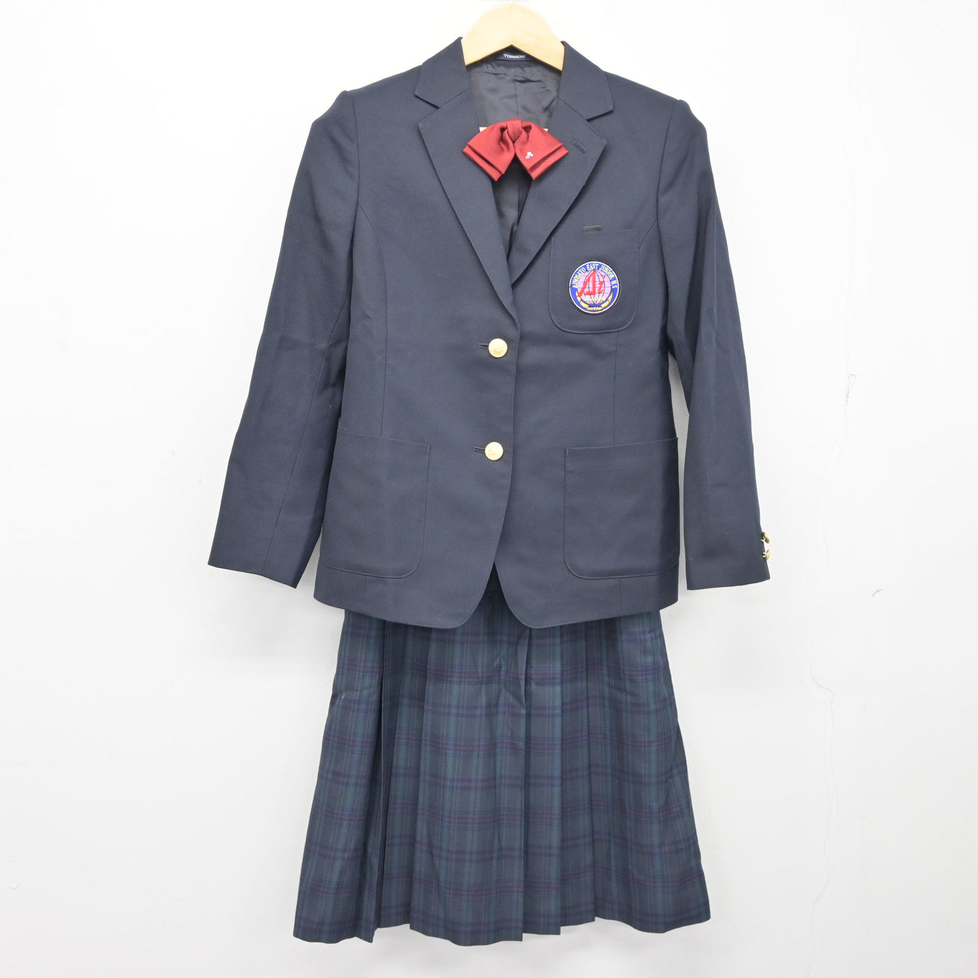 【中古】北海道 あいの里東中学校 女子制服 3点 (ブレザー・スカート) sf100106