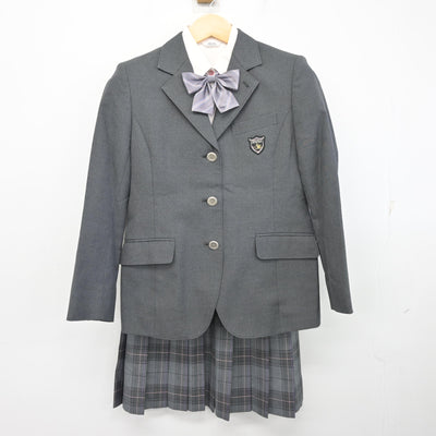 【中古】静岡県 日本大学三島高等学校・中学校/旧制服 女子制服 4点 (ブレザー・シャツ・スカート) sf100112