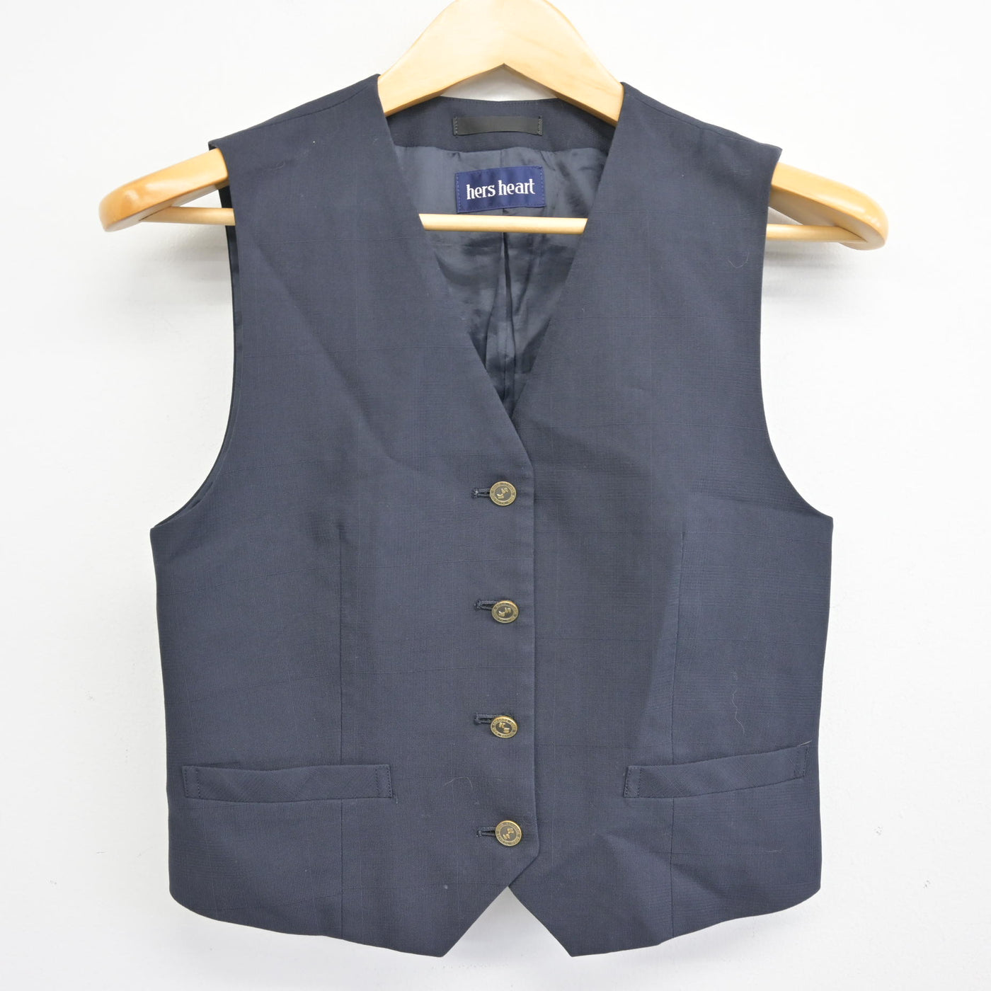 【中古】埼玉県 川越総合高等学校 女子制服 2点 (ベスト・シャツ) sf100116