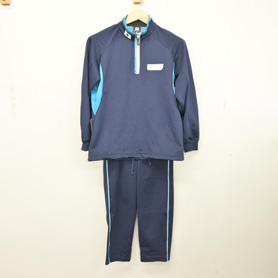 【中古】埼玉県 川越総合高等学校 女子制服 2点 (ジャージ 上・ジャージ 下) sf100117