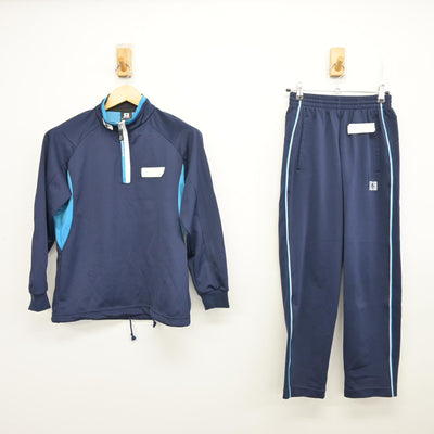 【中古】埼玉県 川越総合高等学校 女子制服 2点 (ジャージ 上・ジャージ 下) sf100117