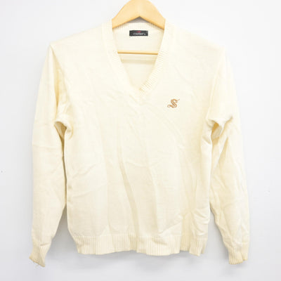 【中古】栃木県 作新学院高等学校 女子制服 2点 (ニット・シャツ) sf100124