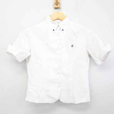 【中古】栃木県 作新学院高等学校 女子制服 2点 (ニット・シャツ) sf100124